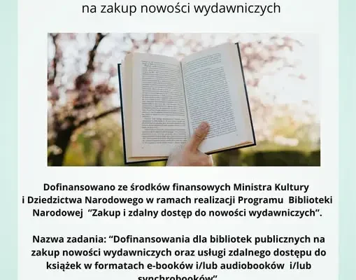 Piecki: biblioteka otrzymała 2000 zł na nowości wydawnicze