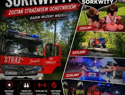 OSP Sorkwity szuka nowych strażaków. Trwa nabór do jednostki