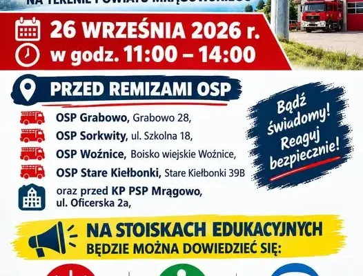 Trening Alarmowania w powiecie mrągowskim – naucz się reagować, zanim pojawi się zagrożenie