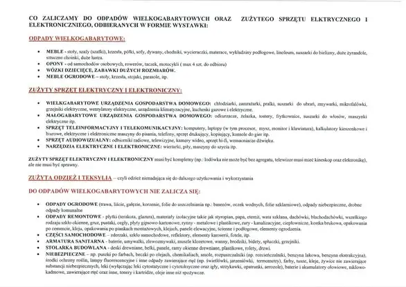 Gmina Mrągowo: zbiórka odpadów wielkogabarytowych – dziś ostatni dzień na zgłoszenie