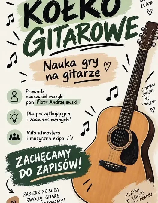 Gitara, muzyka i dobra zabawa – warsztaty dla każdego w każdy czwartek