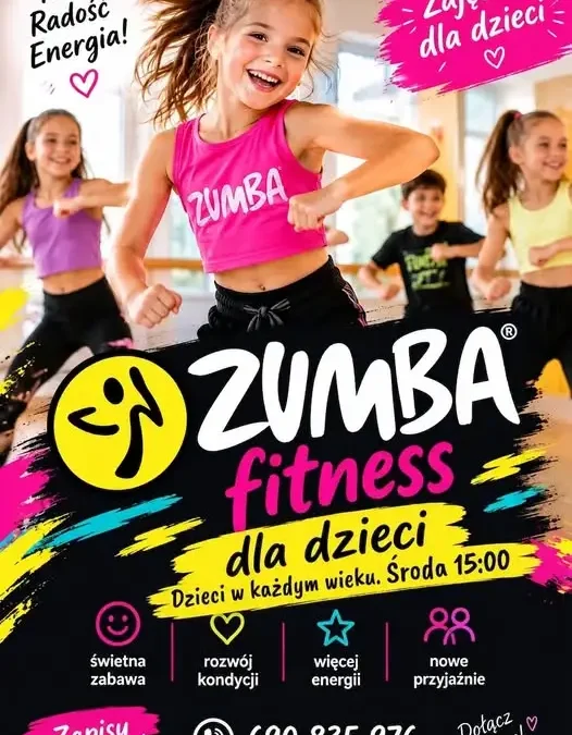Zumba fitness dla dzieci – nowe zajęcia w GOK Pegaz