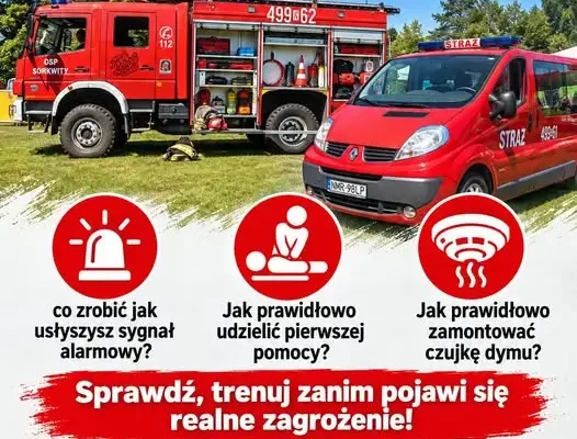 Sorkwity: otwarte szkolenie przeciwpożarowe w remizie OSP – sprawdź, trenuj, bądź gotowy