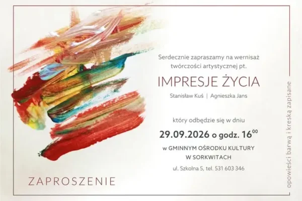 Wernisaż „Impresje życia” w Gminnym Ośrodku Kultury w Sorkwitach
