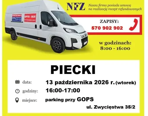 Bezpłatne badanie wzroku w Pieckach – 13 października 2026