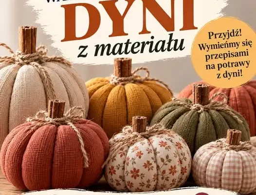 Noc Bibliotek w Rybnie: dynie z materiału i wymiana przepisów