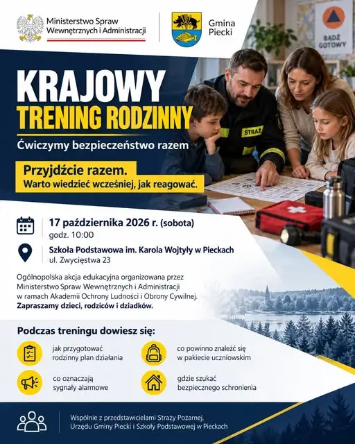 Krajowy Trening Rodzinny w Pieckach – wspólne przygotowanie do sytuacji kryzysowych