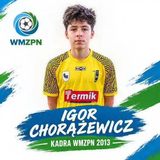 Igor Chorążewicz z Mrągowii powołany do kadry WMZPN rocznika 2013