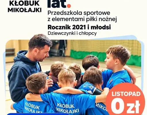 Nowy projekt sportowy w Mikołajkach: przedszkolaki uczą się grać w piłkę nożną