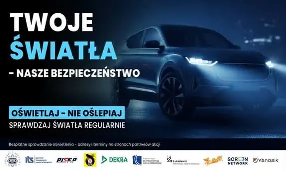 Bezpłatna kontrola świateł w Mrągowie – już dziś na trzech stacjach