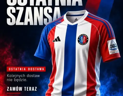 Ostatnia szansa na jubileuszową koszulkę adidas MKS Kłobuk Mikołajki