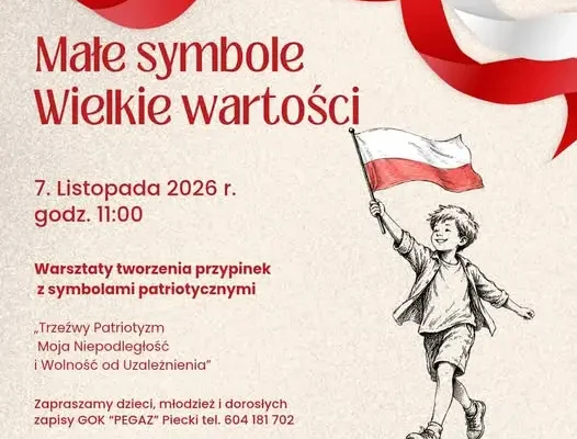 Warsztaty tworzenia przypinek patriotycznych w Pieckach