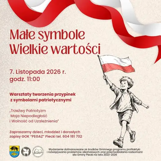 Warsztaty tworzenia przypinek patriotycznych w Pieckach