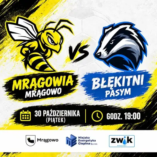 Mrągowia Mrągowo zagra ostatni mecz rundy jesiennej – piątek, godz. 19:00
