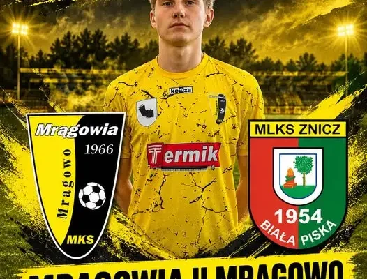Mrągowia II zagra z Zniczem II Biała Piska. Ostatni mecz rundy jesiennej