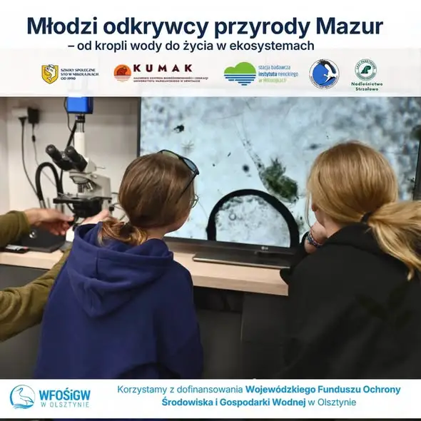 Uczniowie z Mikołajek badali jezioro pod okiem naukowców