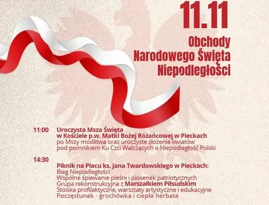 Piecki świętują 108. rocznicę niepodległości – msza, piknik i Marszałek Piłsudski