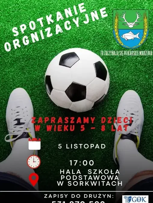 Piłkarska jesień przenosi się na halę – nowa grupa dla dzieci w Sorkwitach